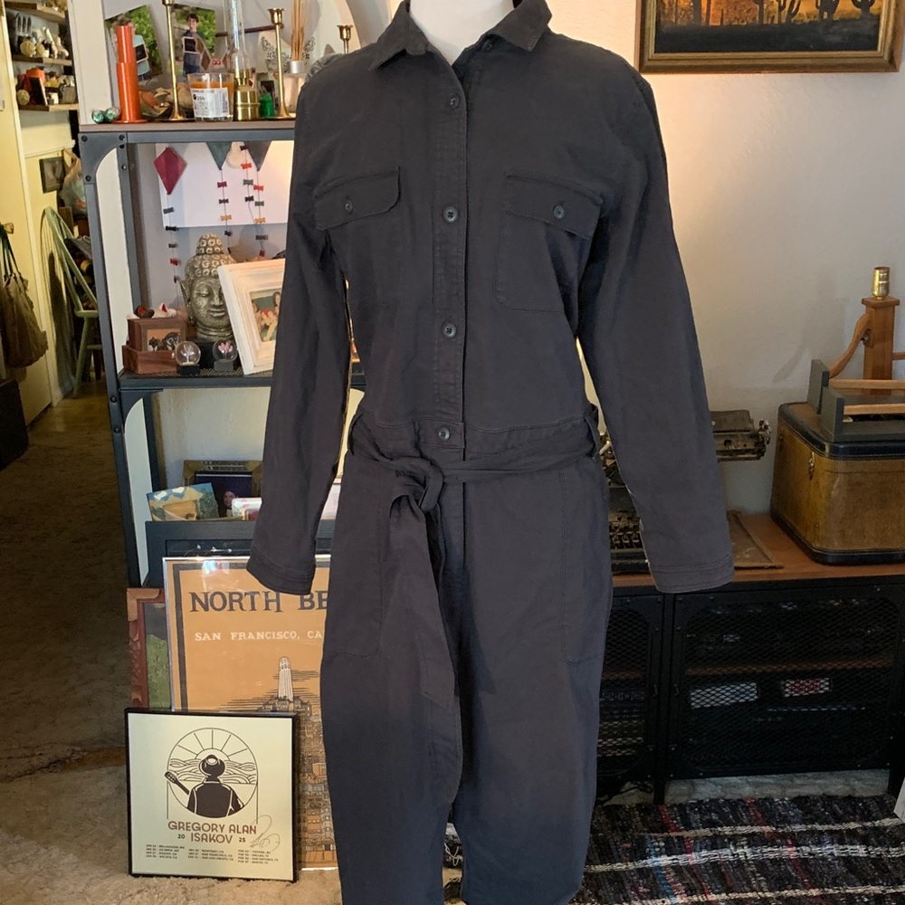 New w Tags Old Navy Women's Dark Grey Jumpsuit size XL - Picture 2 of 9